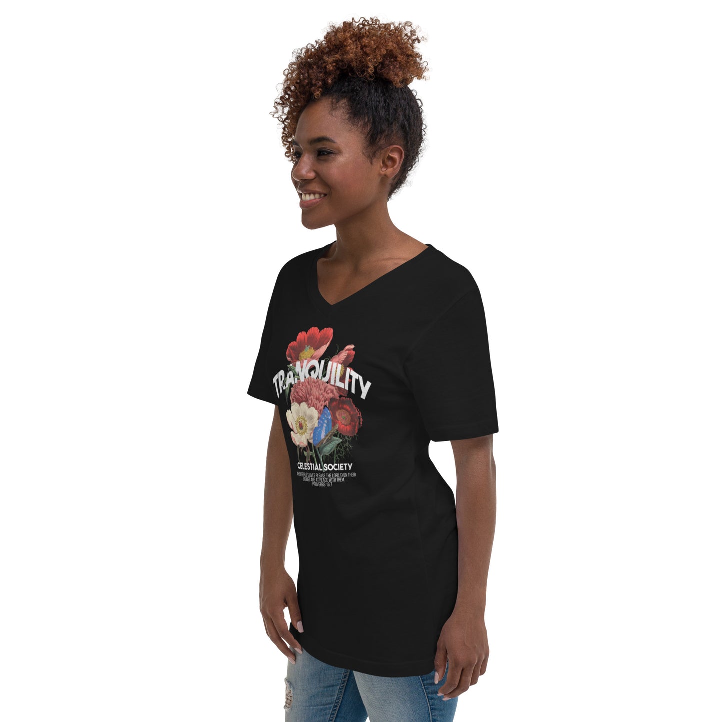 Tranquility Unisex V-Neck T-Shirt