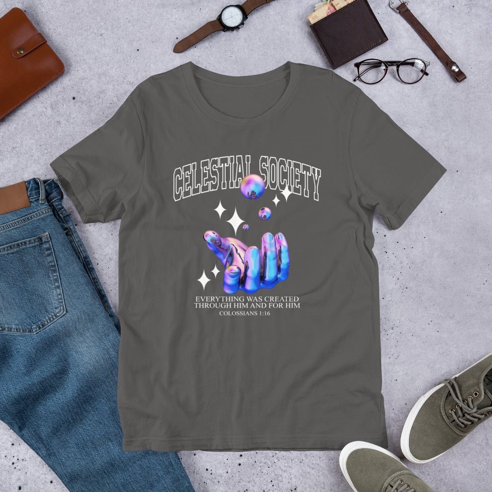 He Created It All Unisex t - shirt - Celestial Society